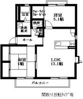 グランシードK Aの間取り