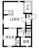 愛知県刈谷市東陽町3(アパート)の賃貸物件の間取り