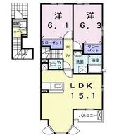 ベル・プロムナ-ドB棟の間取り