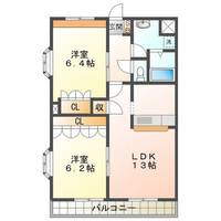 エルピスハイムB棟の間取り