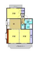 アルカザールB棟の間取り