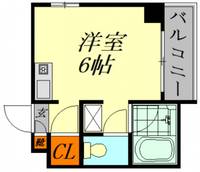 広島県広島市中区東千田町2(マンション)の賃貸物件の間取り