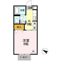 新潟県長岡市蓮潟1(アパート)の賃貸物件の間取り