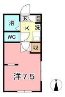 岡山県岡山市北区庭瀬(アパート)の賃貸物件の間取り