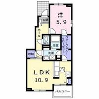 アートブリーズ 田方 Bの間取り