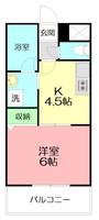 神奈川県藤沢市白旗4(アパート)の賃貸物件の間取り