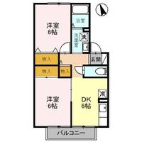 栃木県小山市城北6(アパート)の賃貸物件の間取り