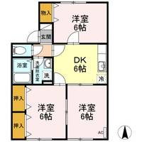 宮城県仙台市泉区みずほ台(アパート)の賃貸物件の間取り