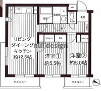 東京都世田谷区上馬2(マンション)の賃貸物件の間取り
