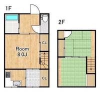 大阪府大阪市大正区泉尾1(一戸建)の賃貸物件の間取り