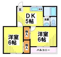 東京都三鷹市大沢4(マンション)の賃貸物件の間取り