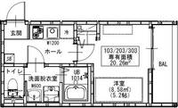 埼玉県鶴ヶ島市大字五味ヶ谷(アパート)の賃貸物件の間取り