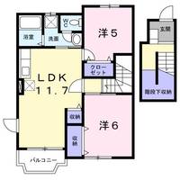 アーバイン・パエーゼ Aの間取り