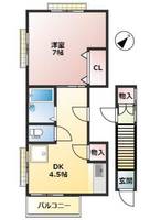 東京都板橋区南町(アパート)の賃貸物件の間取り