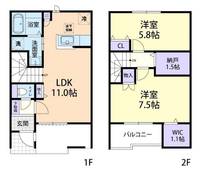 ティアコートg Bの間取り