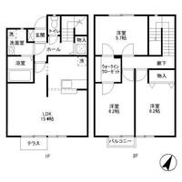 群馬県高崎市下之城町(一戸建)の賃貸物件の間取り