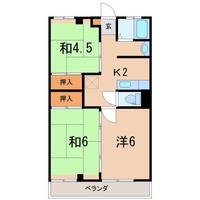 戸崎ハイツ3号棟(B)の間取り
