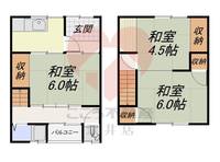 大阪府堺市北区百舌鳥赤畑町4(一戸建)の賃貸物件の間取り