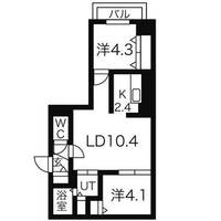 北海道札幌市豊平区平岸一条2(マンション)の賃貸物件の間取り