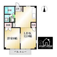 徳島県板野郡藍住町矢上字西(アパート)の賃貸物件の間取り
