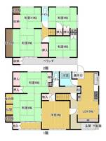山口県岩国市麻里布町4(一戸建)の賃貸物件の間取り