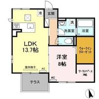 広島県広島市東区矢賀6(アパート)の賃貸物件の間取り