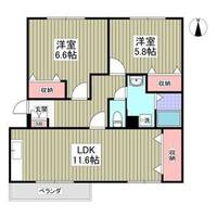 栃木県下都賀郡壬生町大字壬生丁(アパート)の賃貸物件の間取り