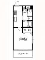 広島県広島市中区白島九軒町(マンション)の賃貸物件の間取り