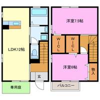 静岡県浜松市中央区有玉南町(一戸建)の賃貸物件の間取り