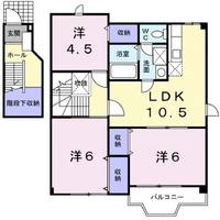 広島県福山市東川口町4(アパート)の賃貸物件の間取り