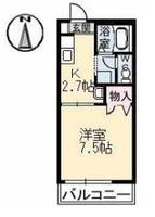 岡山県総社市福井(アパート)の賃貸物件の間取り