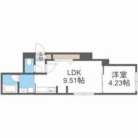 北海道札幌市中央区南八条西5(マンション)の賃貸物件の間取り