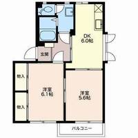 ベルメゾン徳間Bの間取り