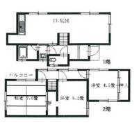 奈良県生駒市松美台(一戸建)の賃貸物件の間取り