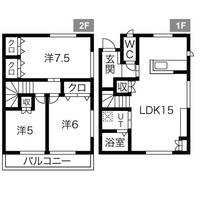 陽東メゾネットIIの間取り