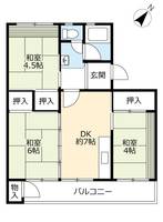 UR岩成台の間取り