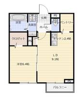 茨城県水戸市見川2(アパート)の賃貸物件の間取り