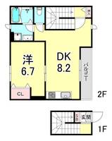 ベルリード塩屋北の間取り