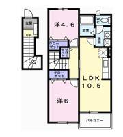 兵庫県姫路市広畑区才(アパート)の賃貸物件の間取り