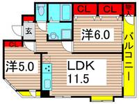 コーポマルエの間取り