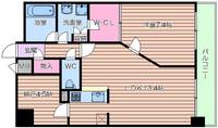 KDX堺筋本町レジデンスの間取り