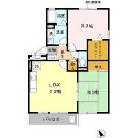 兵庫県神戸市垂水区西舞子7(アパート)の賃貸物件の間取り