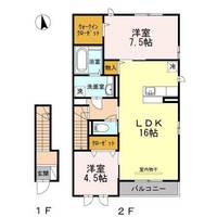 キャトルセゾン B棟の間取り