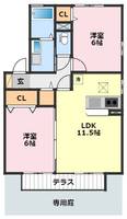千葉県柏市東中新宿4(アパート)の賃貸物件の間取り