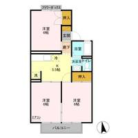 栃木県宇都宮市江曽島町(アパート)の賃貸物件の間取り