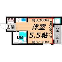 大阪府大阪市旭区高殿7(マンション)の賃貸物件の間取り