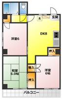 メゾンホソダAの間取り