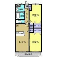 栃木県小山市大字外城(マンション)の賃貸物件の間取り