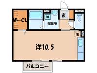 愛知県西尾市吉良町下横須賀(アパート)の賃貸物件の間取り