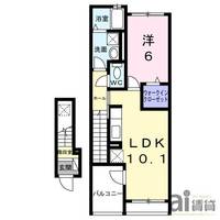 埼玉県所沢市大字荒幡(アパート)の賃貸物件の間取り